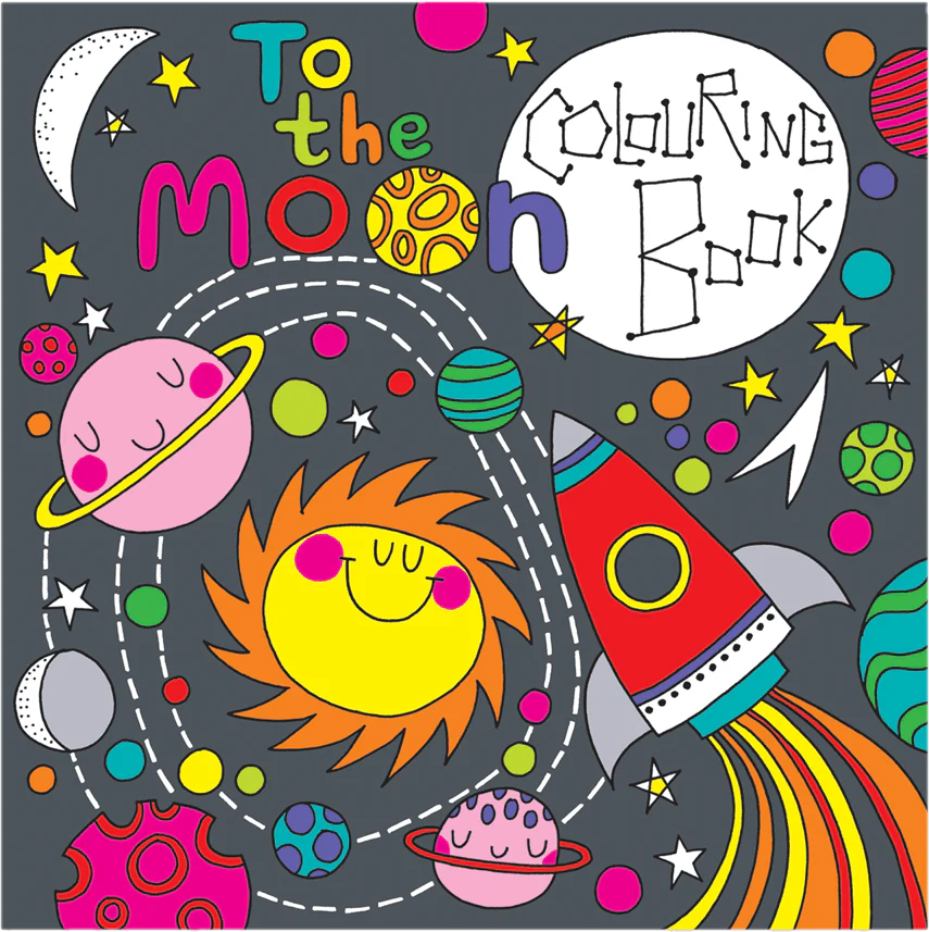 To the Moon Colouring Book by Rachel Ellen Designs