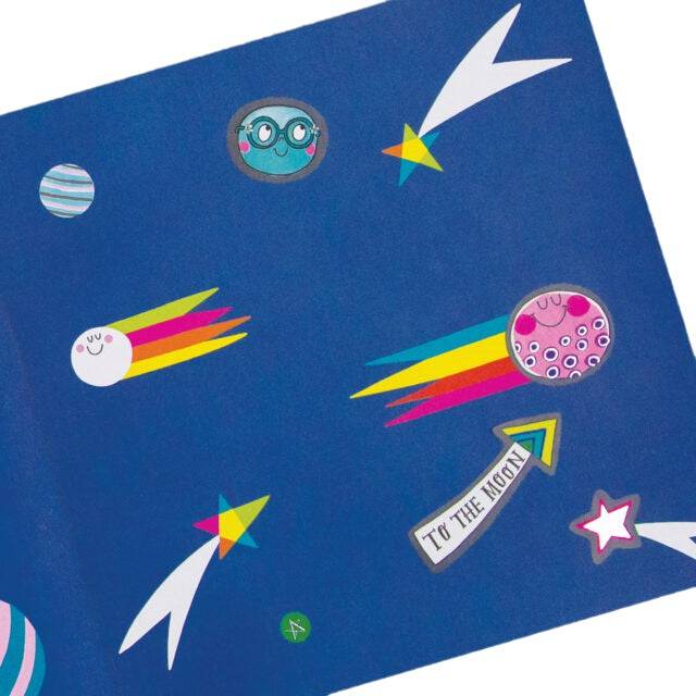 To the Moon Sticker Scene & Colouring Book by Rachel Ellen Designs - Image 2