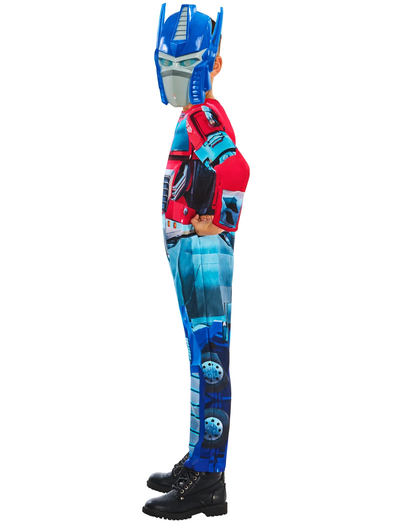 Transformers Optimus Prime Dressing Up Costume Jumpsuit & Mask - Image 4