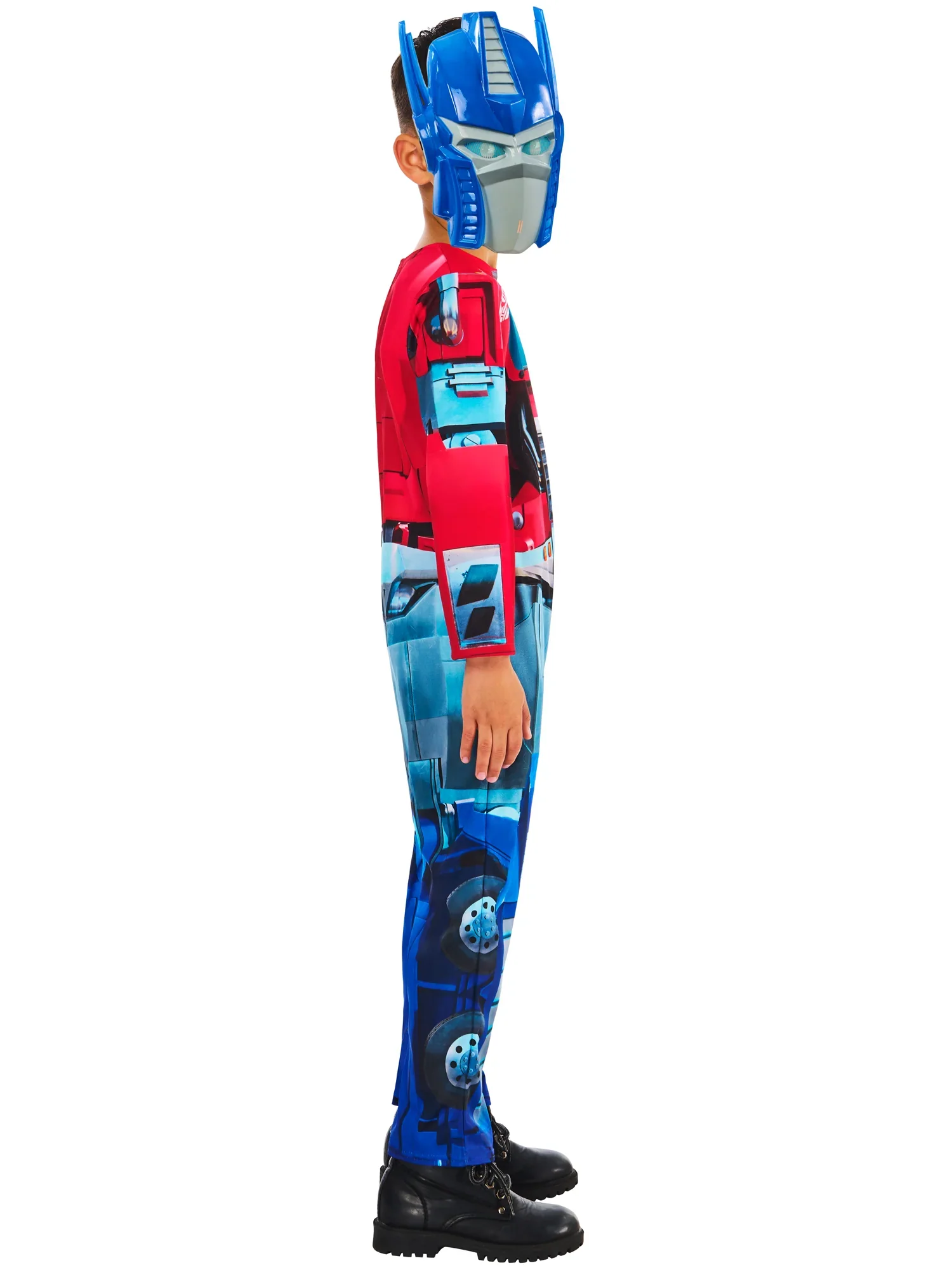 Transformers Optimus Prime Dressing Up Costume Jumpsuit & Mask - Image 5
