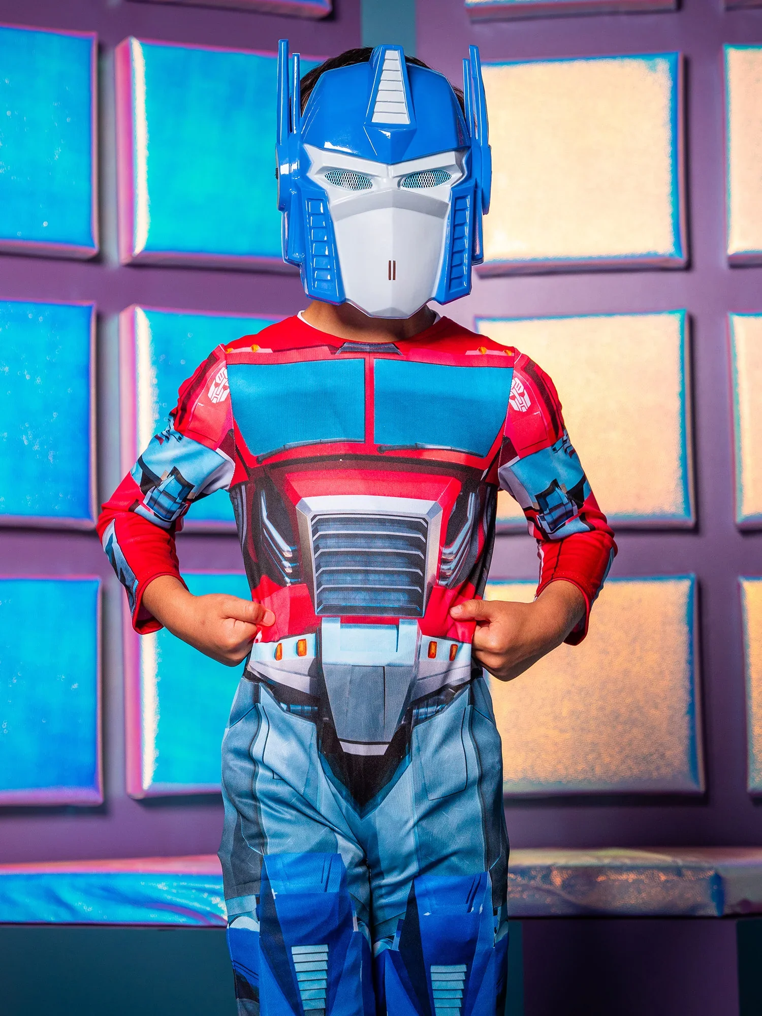 Transformers Optimus Prime Dressing Up Costume Jumpsuit & Mask - Image 7