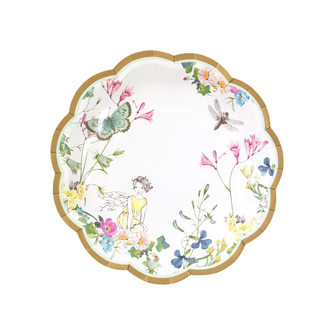 Truly Fairy Scalloped Edge Paper Plates - 12 Pack - Image 3