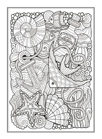Underwater An Anti-Stress Adult Colouring Book - Image 2