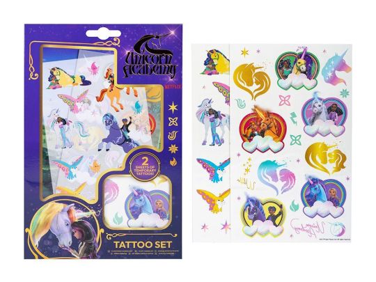 Unicorn Academy Children's Temporary Tattoos