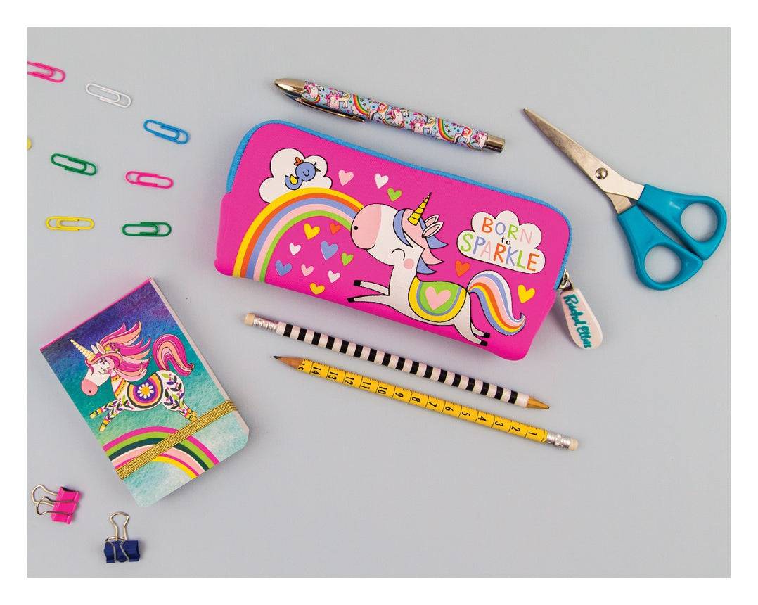 Unicorn Neoprene Pencil Case by Rachel Ellen Designs - Image 3