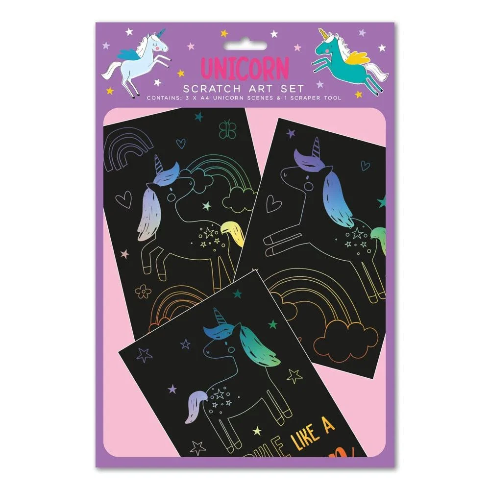 Unicorn Scratch Art Set