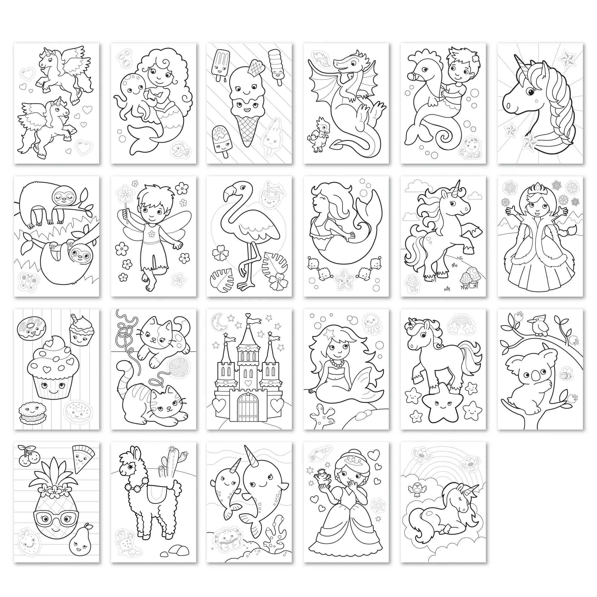 Unicorns, Mermaids and More Sticker and Colouring Book - Image 2