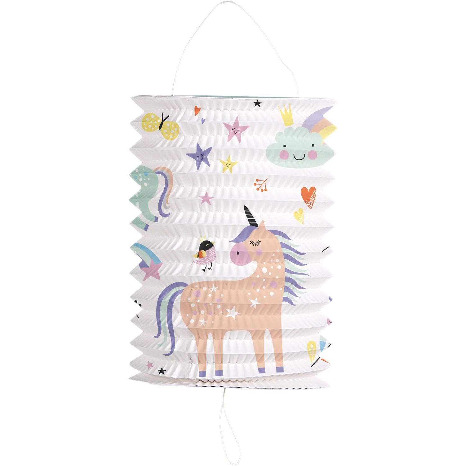 Unicorns & Rainbows Hanging Lantern Birthday Party Decoration - 16 cm