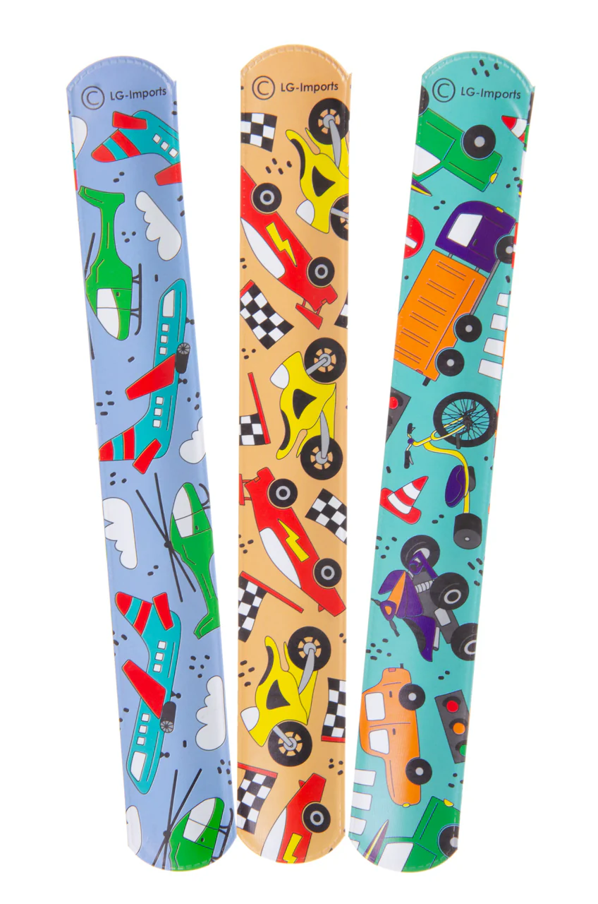 Vehicles Snap Bracelet, 22 x 3 cm, 3 Random Designs