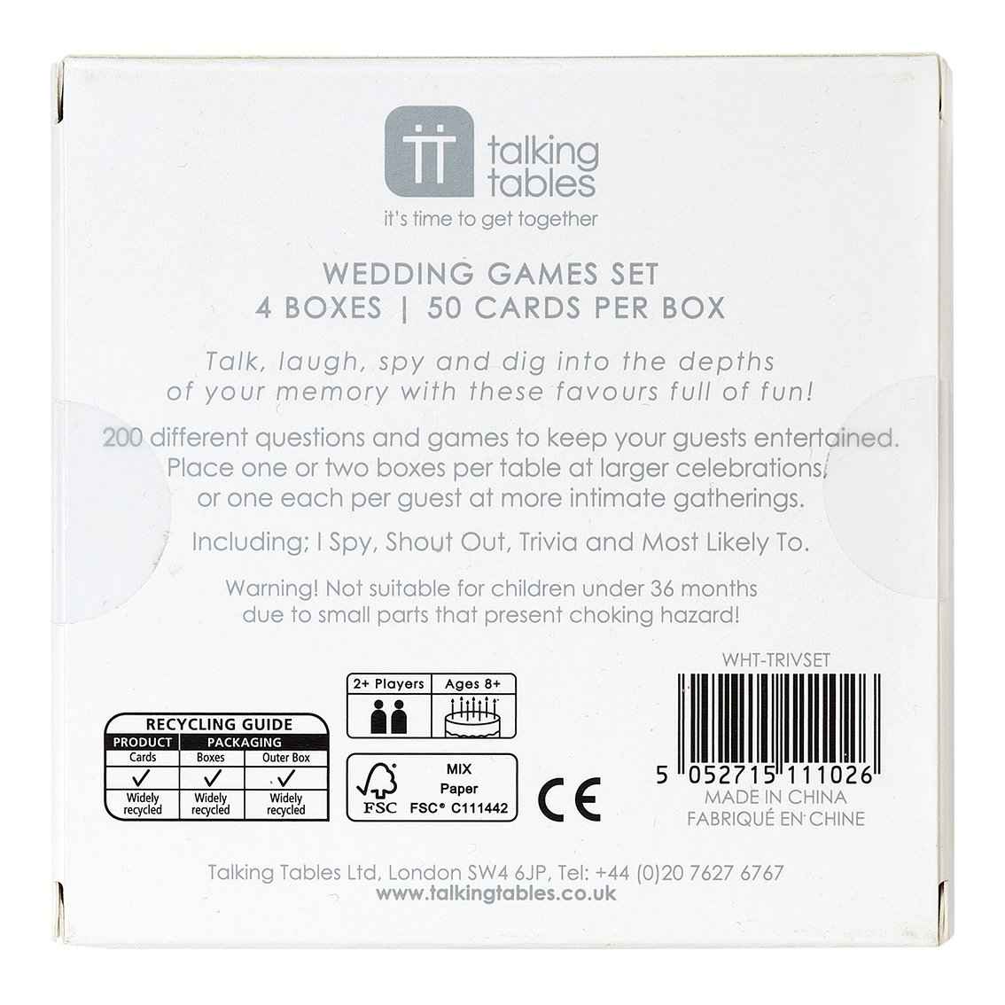 Wedding Favour Card Games Set (4 packs of cards) - Image 6