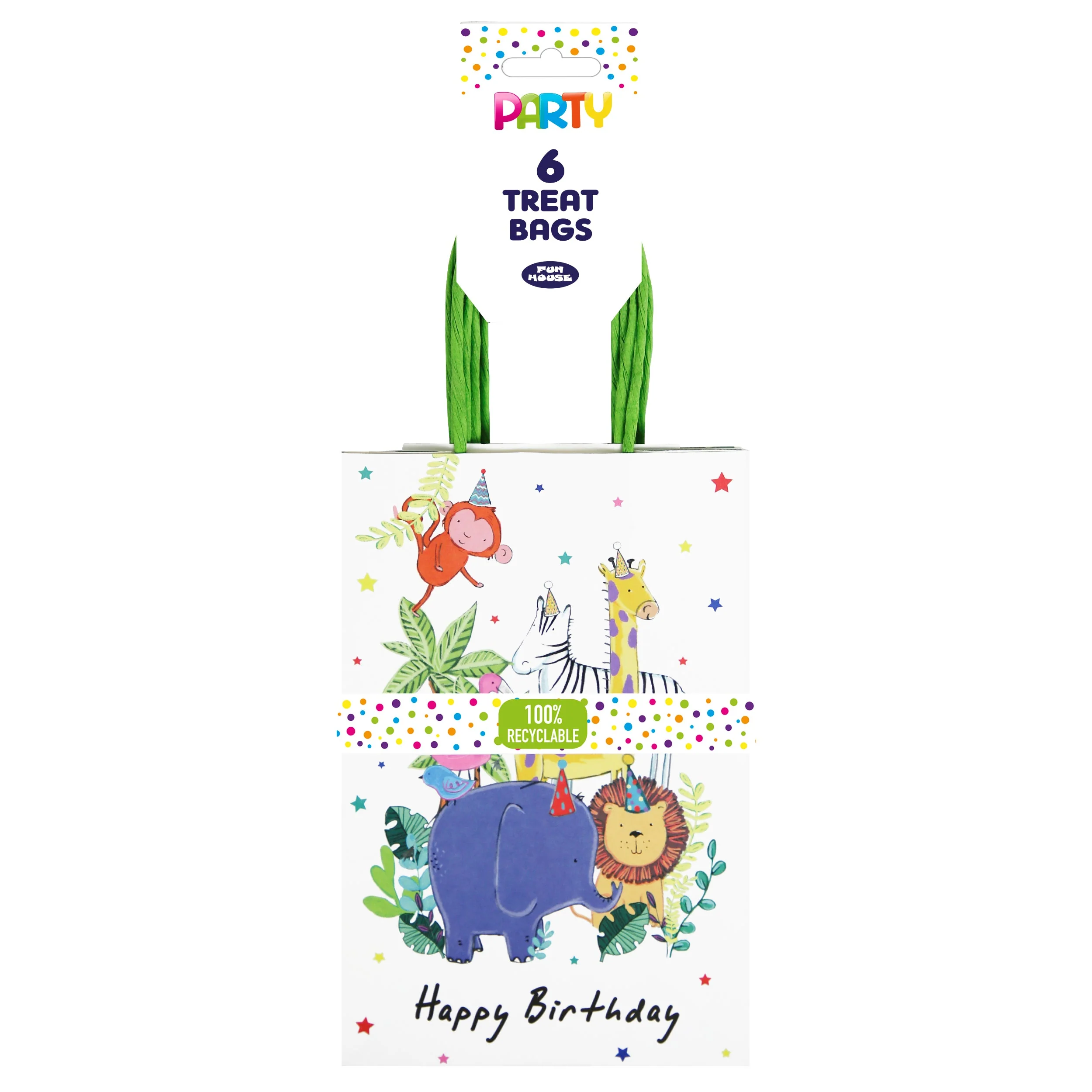 White Jungle Party Bags (Set of 6) - Image 2