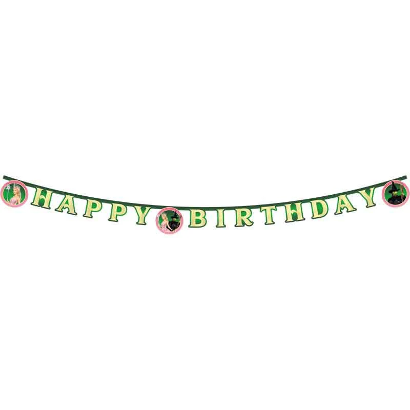 Wicked Happy Birthday Die-Cut Banner 2m FSC Certified