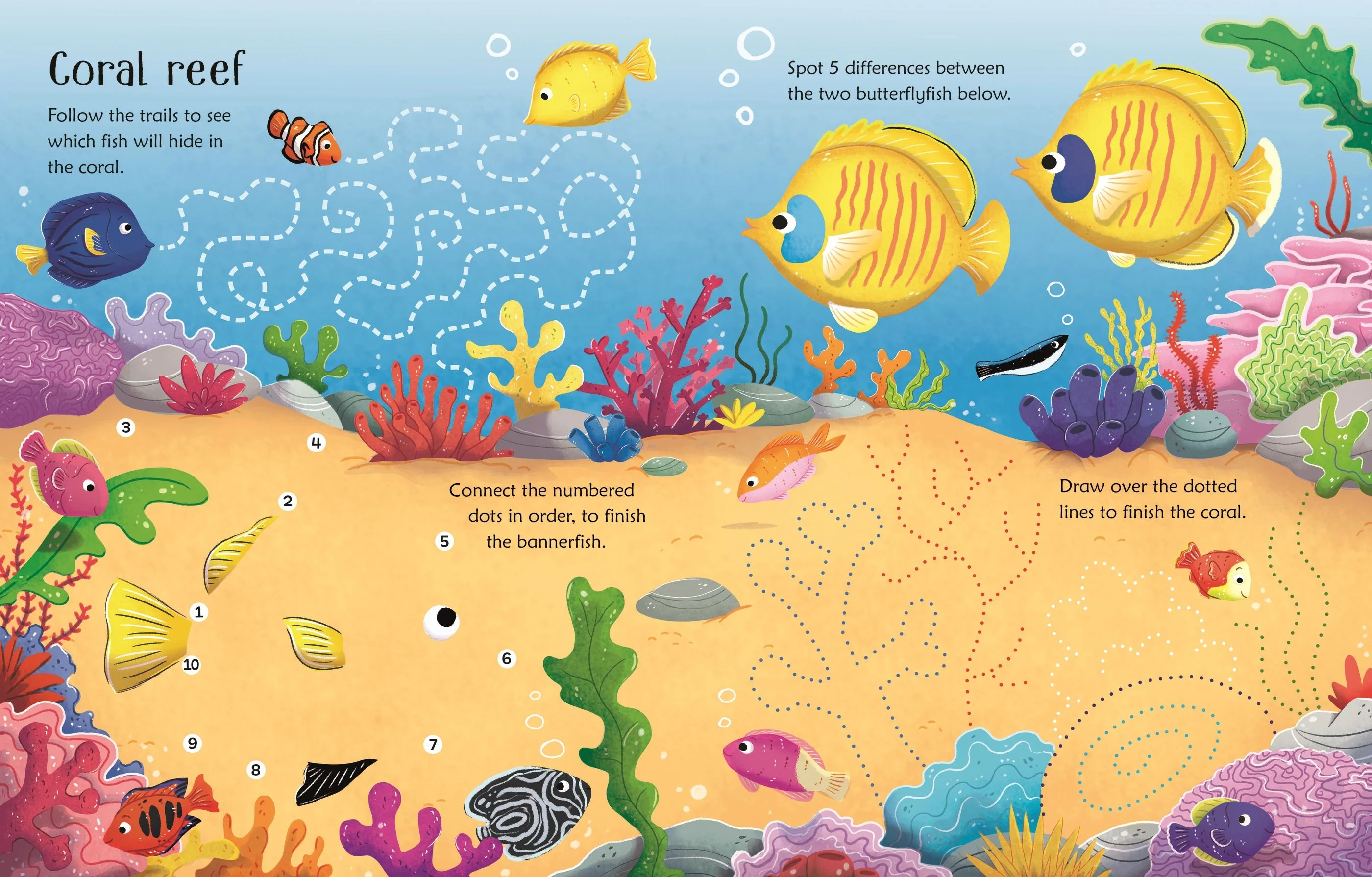 Wipe-Clean Aquarium Activities Book - Image 2