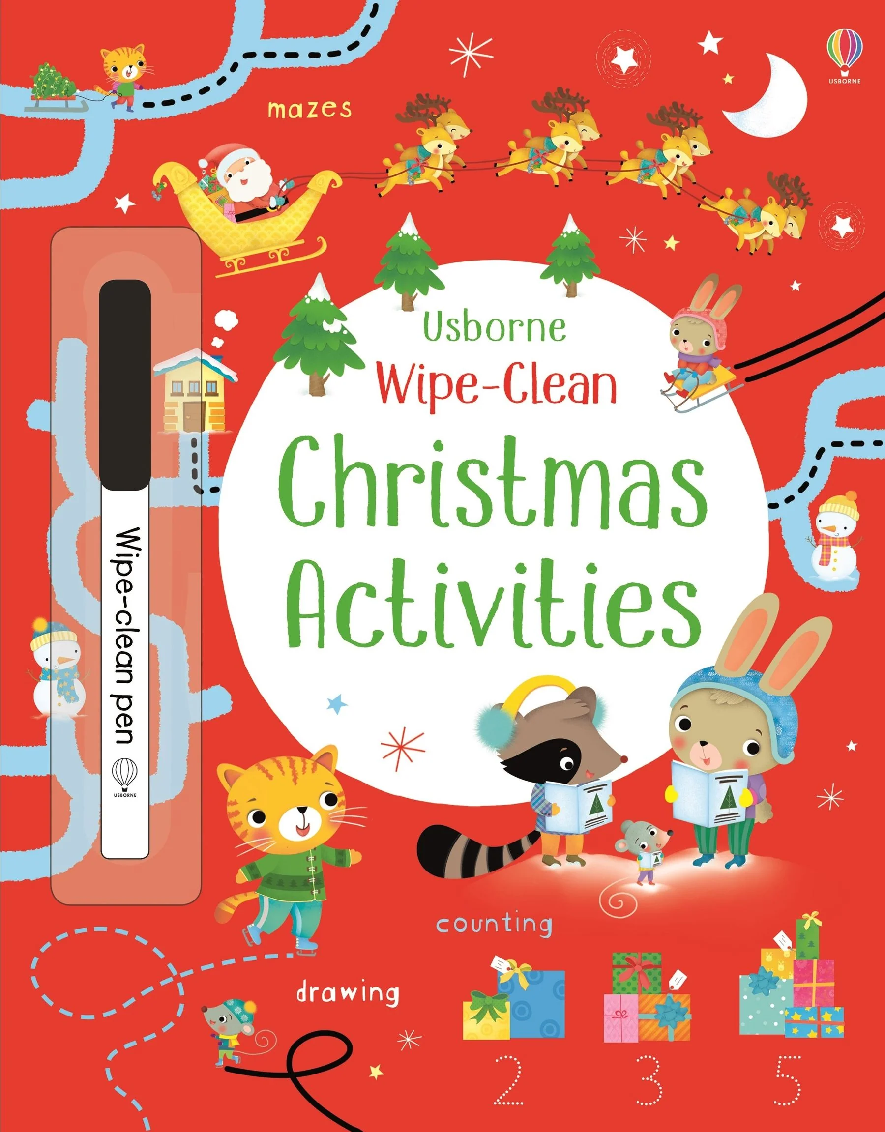 Wipe-Clean Christmas Activities Book