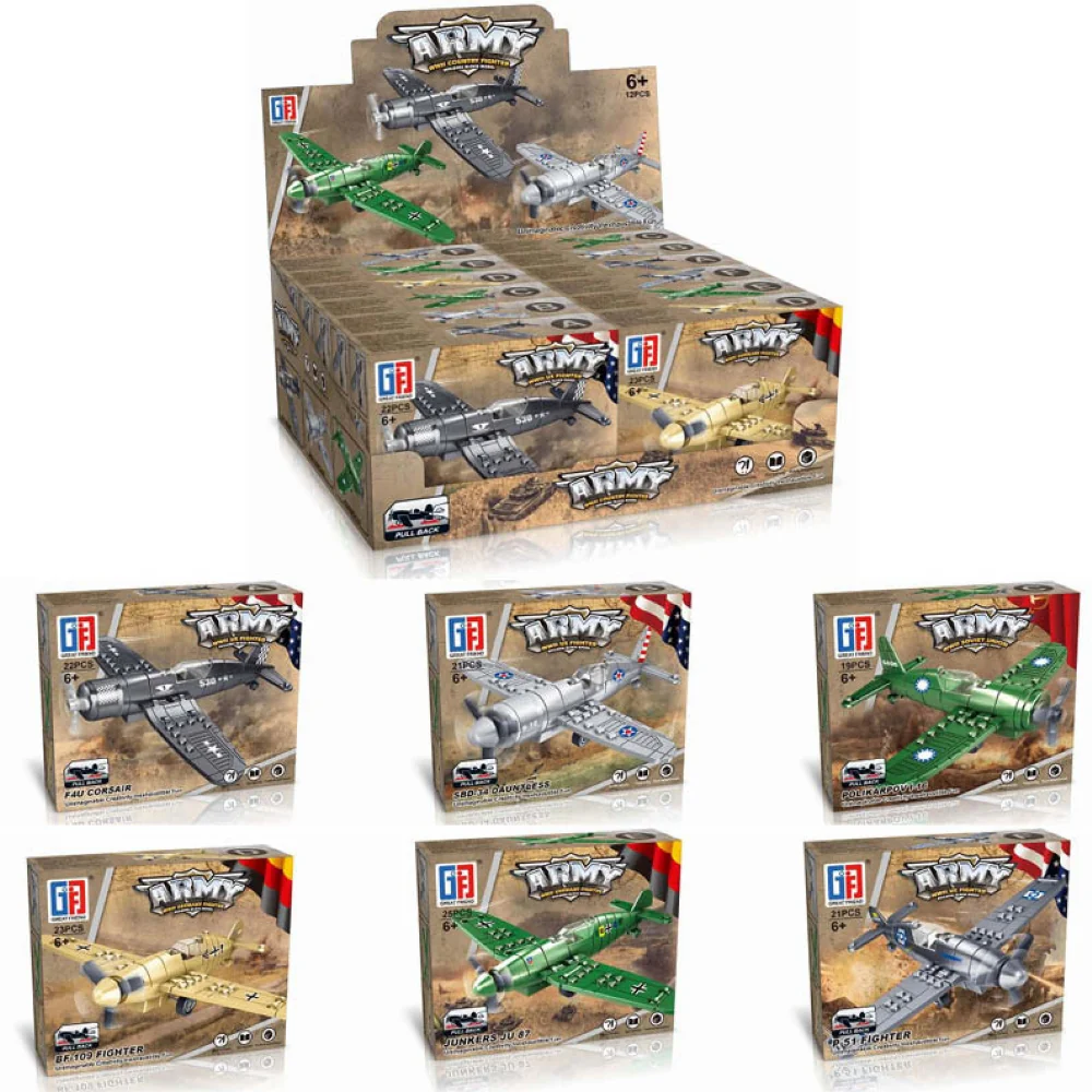 World War 2 Fighter Plane Building Block Brick Kit