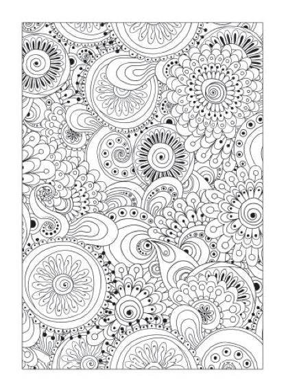 Zen Doodle Designs Anti-Stress Adult Colouring Book - Image 2