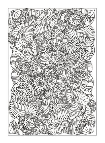 Zen Doodle Designs Anti-Stress Adult Colouring Book - Image 3