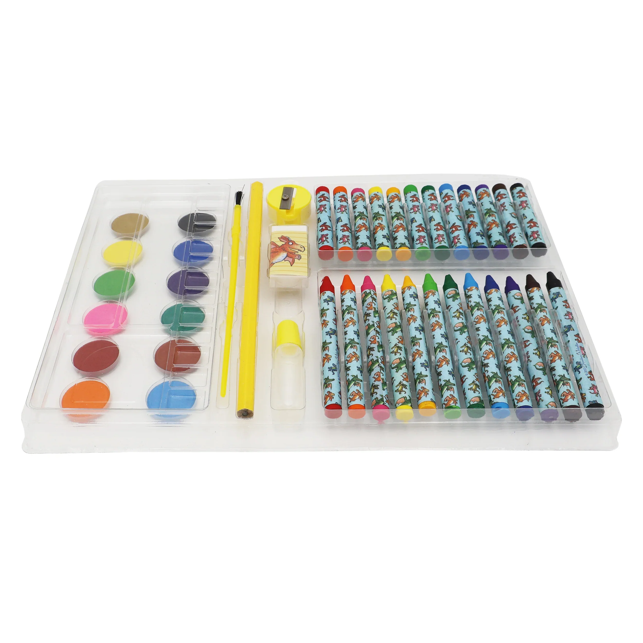 Zog Children's 42 Piece Art Set - Includes Paints and Crayons - Image 3