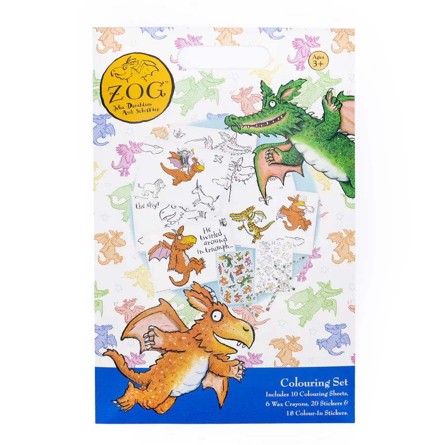 Zog Colouring Set - Crayons & Sticker Activity Kit - Image 2
