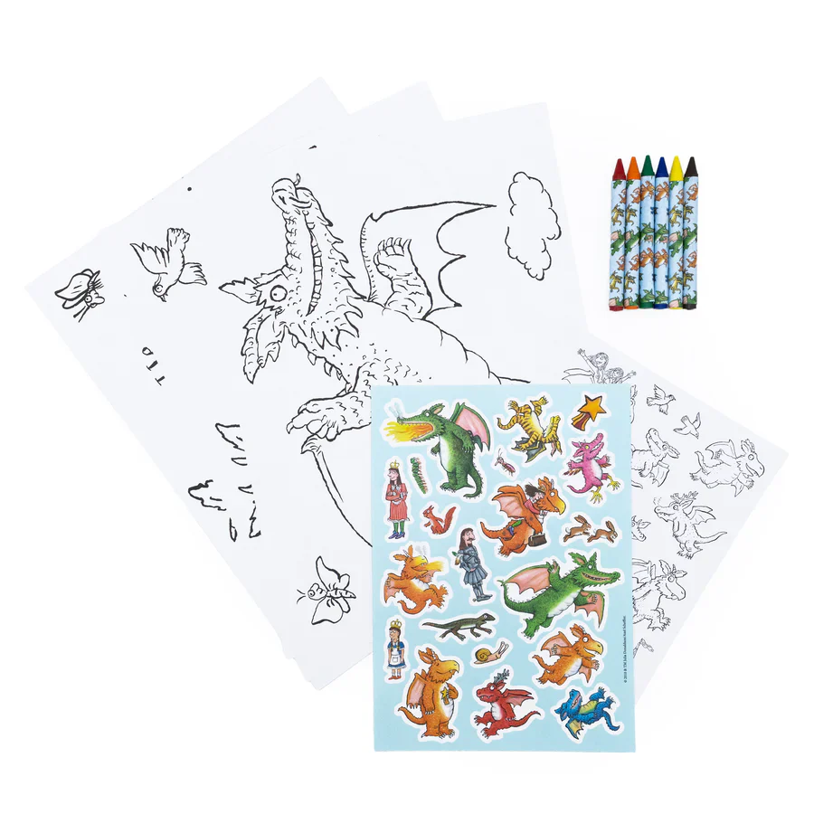 Zog Colouring Set - Crayons & Sticker Activity Kit - Image 3