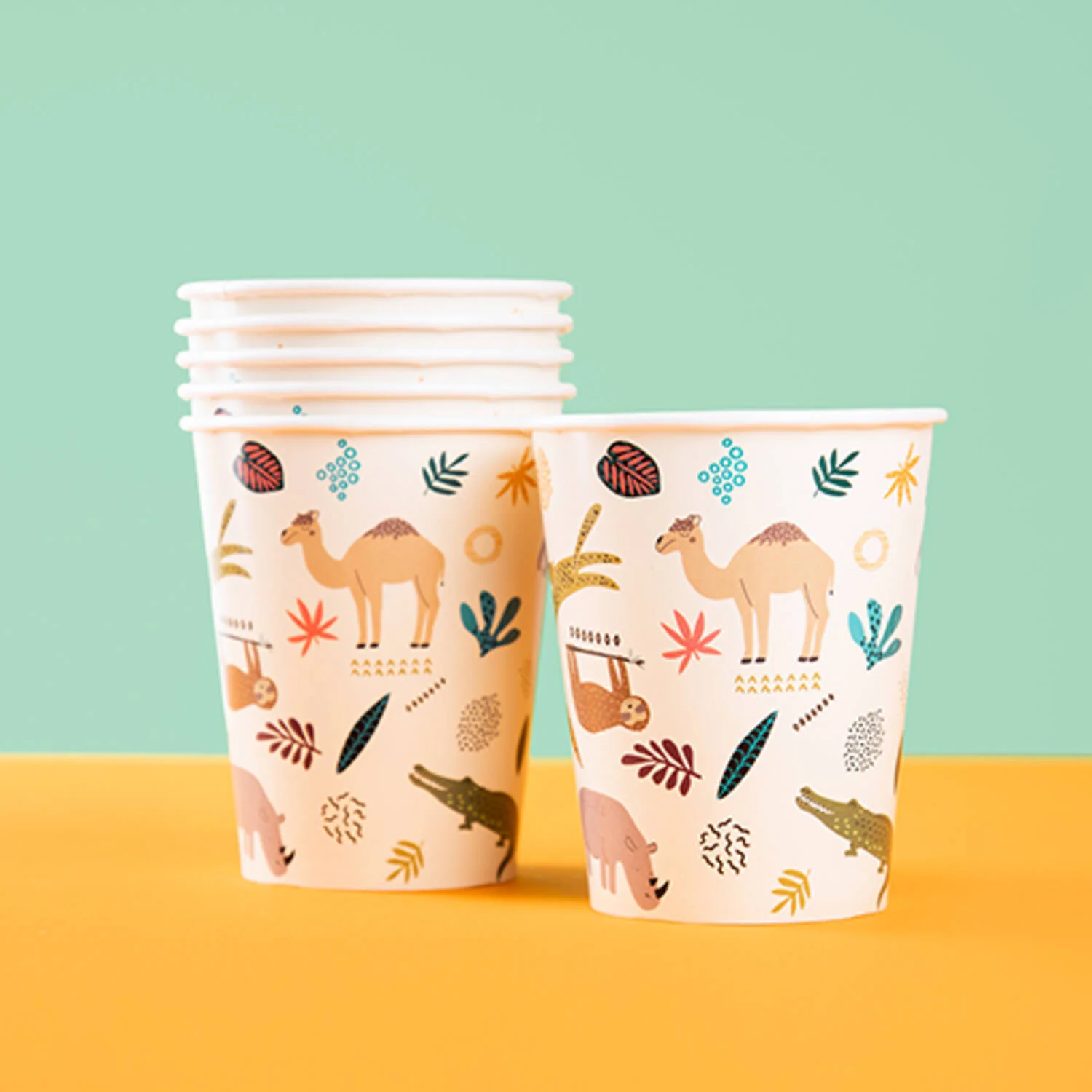 Zoo Party Paper Cups (Pack of 6) - Image 2