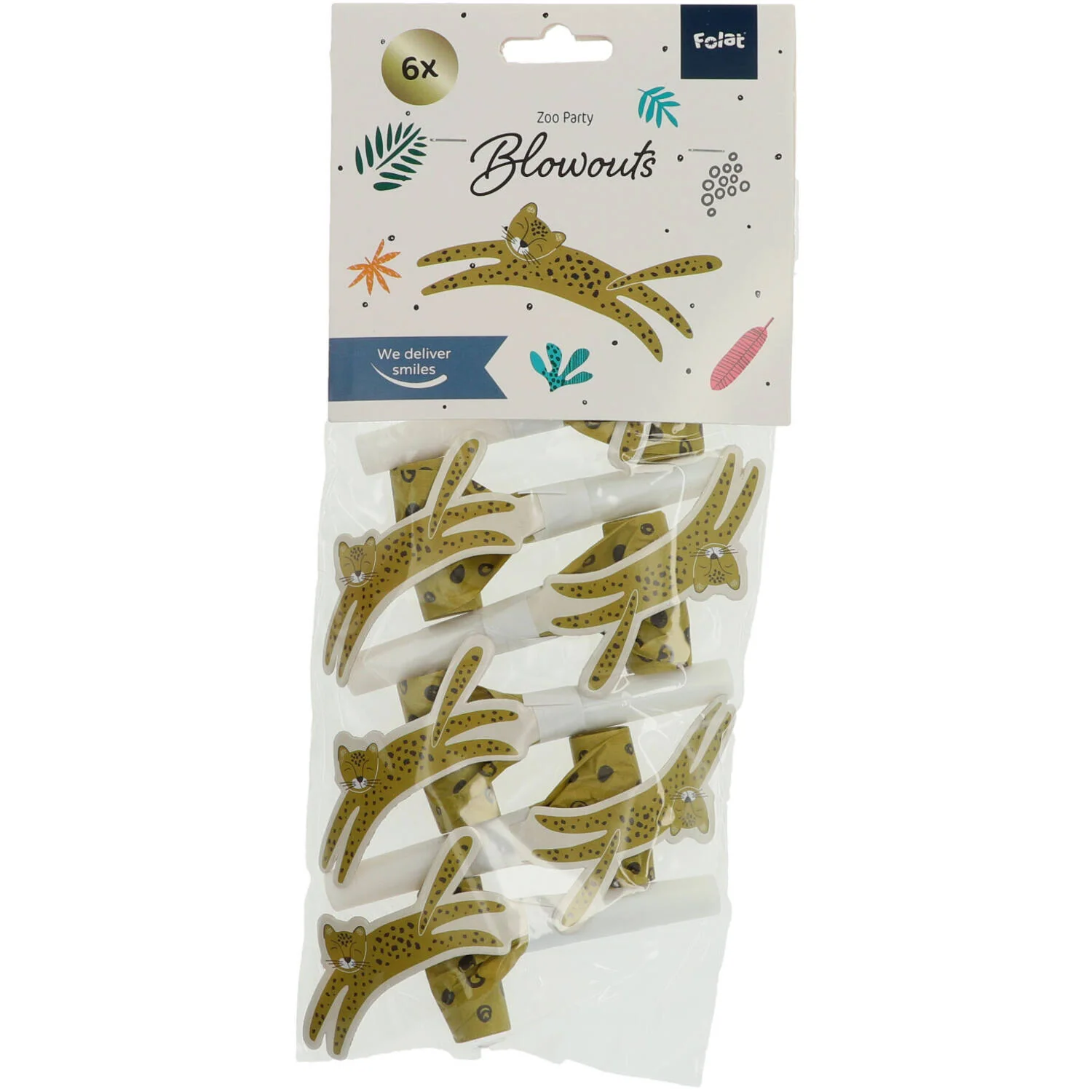 Zoo Party Party Blowers 24 cm, 6 Pack - Image 5