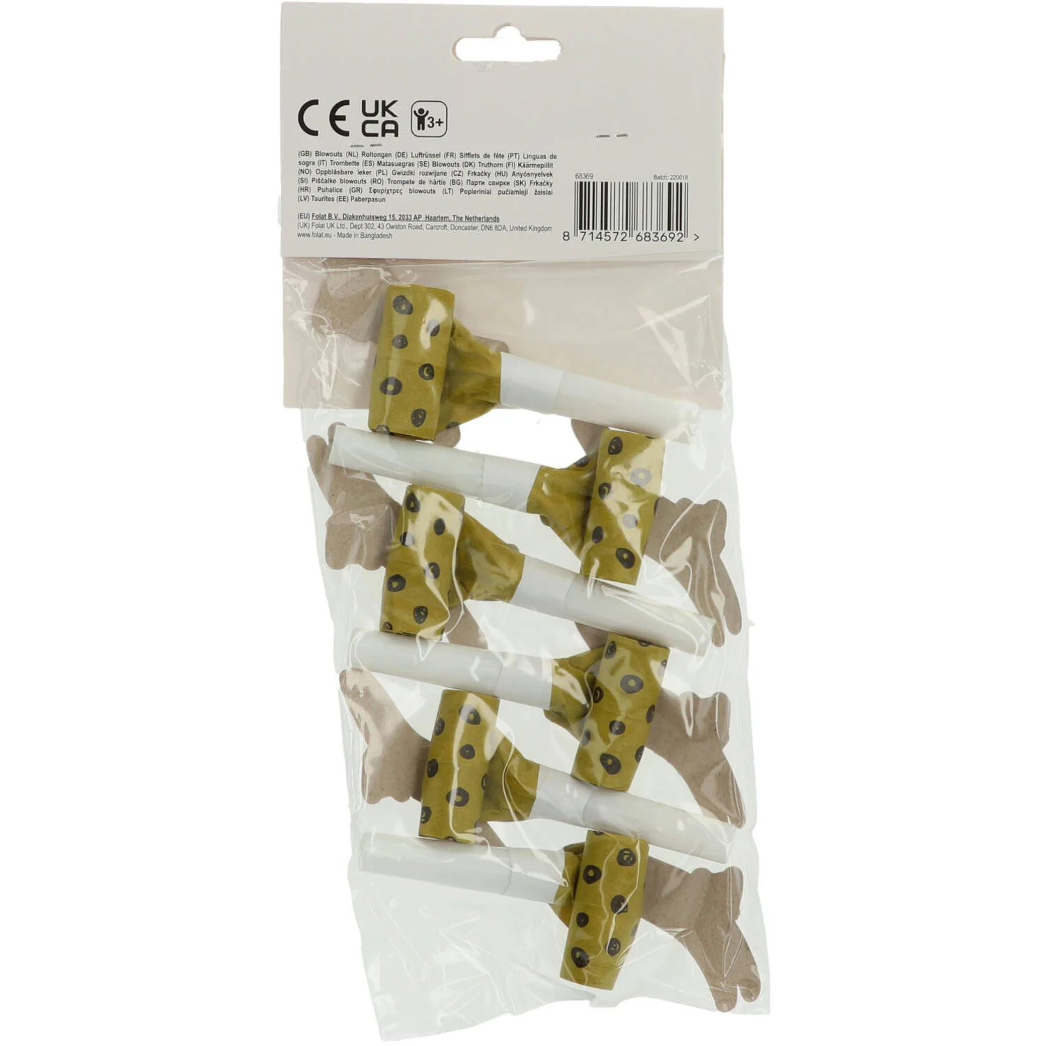 Zoo Party Party Blowers 24 cm, 6 Pack - Image 6